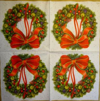 078 Christmas Flowers - 3-ply (red) - Paw